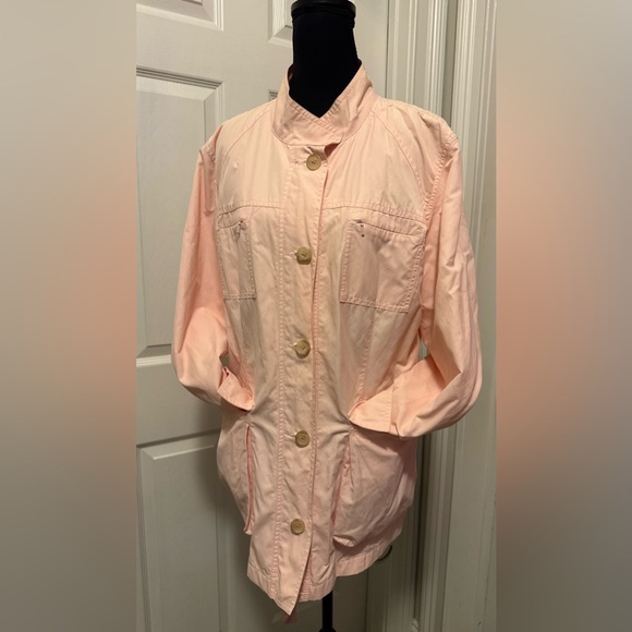 J Jill Pink Utility Jacket with Drawstring Waist - Picture 2 of 8